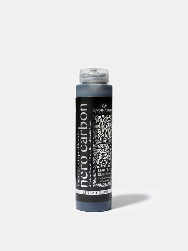 BAGNODOCCIA PURIFICANTE NERO CARBON CON GELSOMINO E PATCHOULI