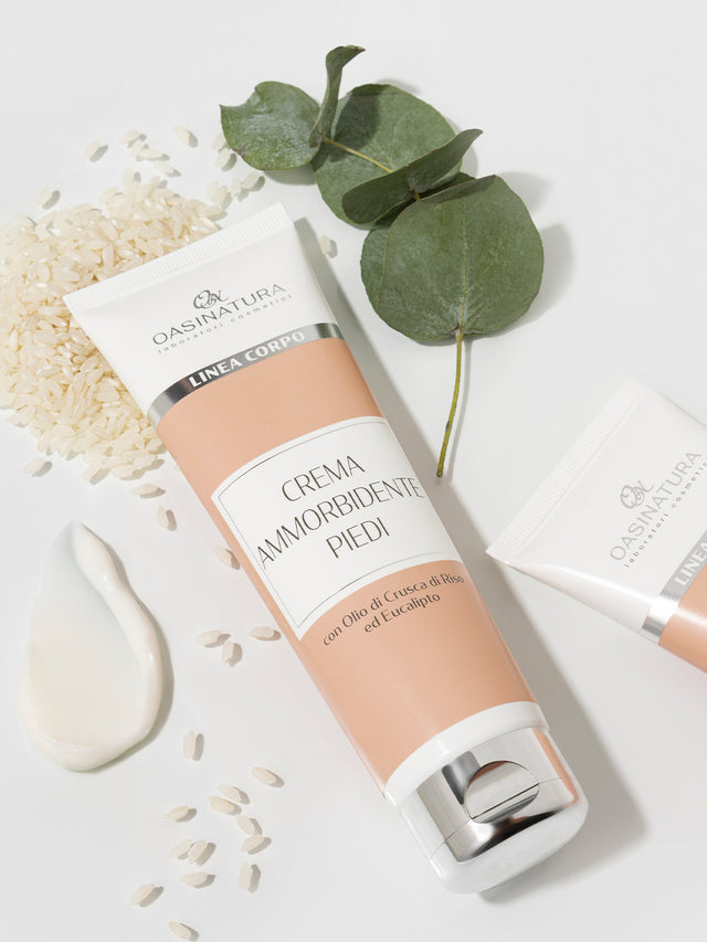 CREMA AMMORBIDENTE PIEDI CON OLIO DI CRUSCA DI RISO ED EUCALIPTO