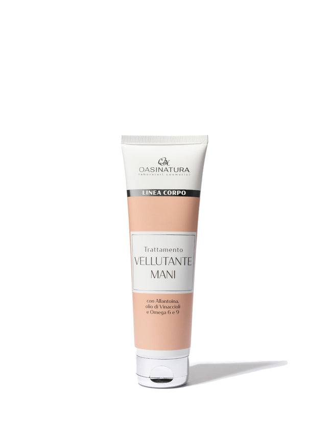 TRATTAMENTO VELLUTANTE MANI CON ALLANTONIA, OLIO DI VINACCIOLI E OMEGA 6 E 9