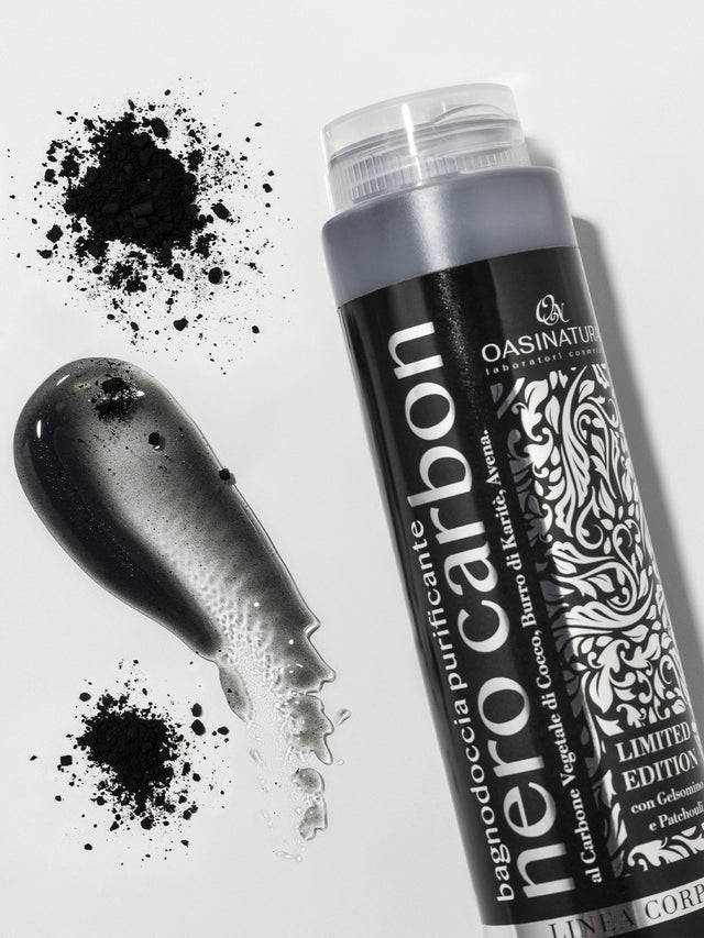 BAGNODOCCIA PURIFICANTE NERO CARBON CON GELSOMINO E PATCHOULI