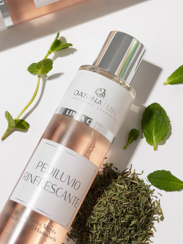 PEDILUVIO RINFRESCANTE CON EQUISETO, MENTA ED ESTRATTO DI HAMAMELIS