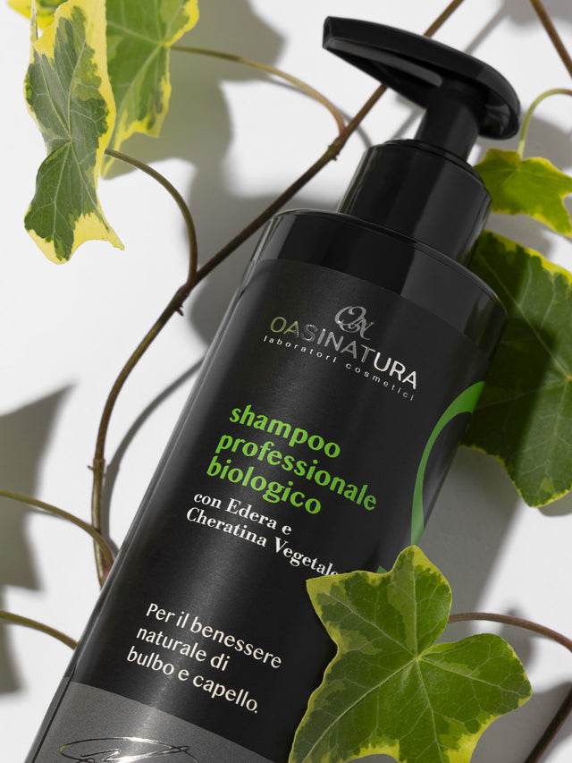 SHAMPOO PROFESSIONALE BIOLOGICO CON EDERA E CHERATINA VEGETALE