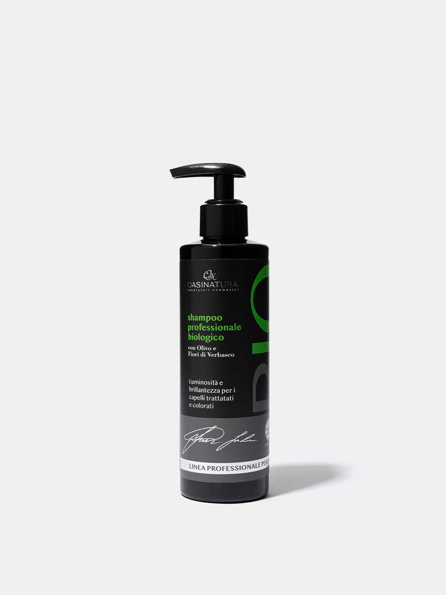 Shampoo professionale Biologico illuminate e volumizzante con Olivo, fiori di Verbasco e olio di Jojoba
