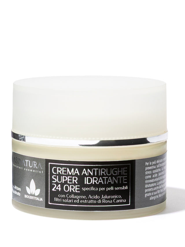 CREMA ANTIRUGHE SUPER IDRATANTE 24 ORE - SPECIFICA PER PELLI SENSIBILI