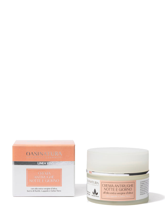 CREMA ANTIRUGHE NOTTE E GIORNO ALL'OLIO EXTRAVERGINE D' OLIVA