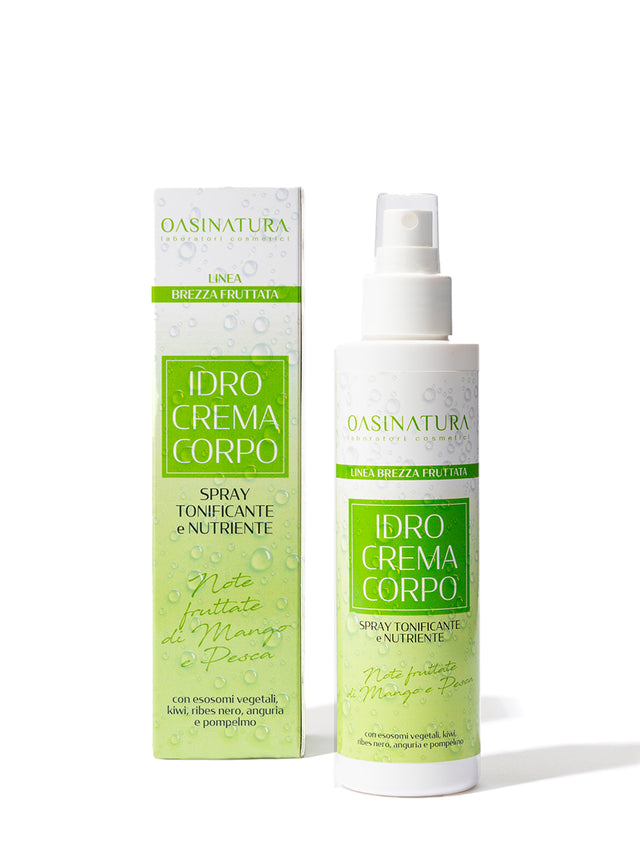 IDROCREMA CORPO - SPRAY TONIFICANTE E NUTRIENTE - NOTE FRUTTATE DI MANGO E PESCA