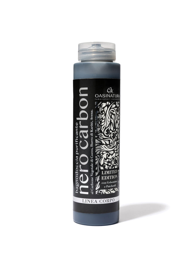 BAGNODOCCIA PURIFICANTE NERO CARBON CON GELSOMINO E PATCHOULI