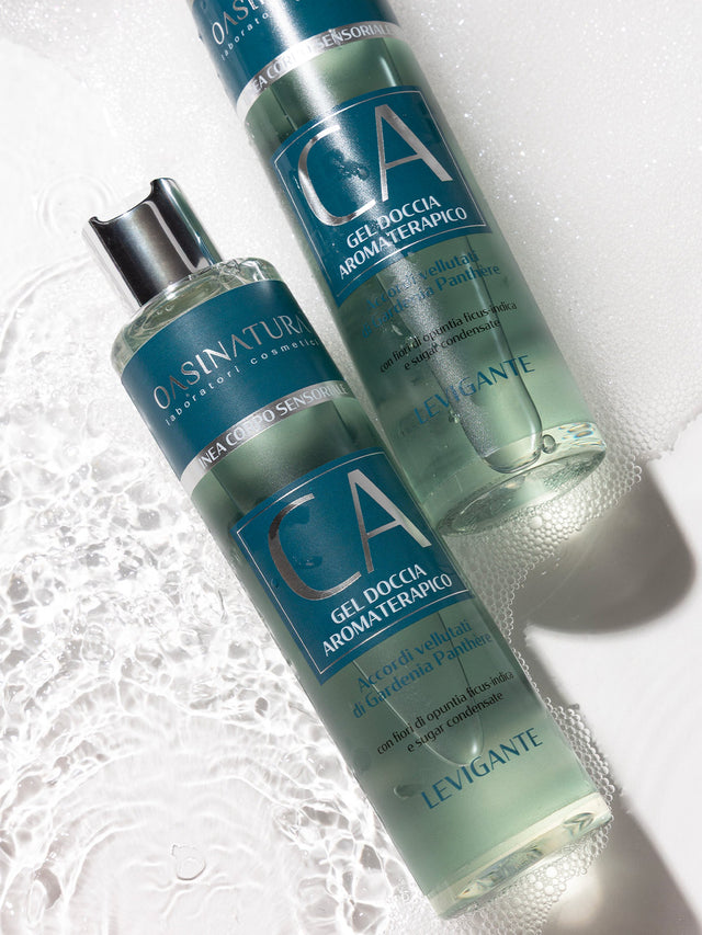 GEL DOCCIA AROMATERAPICO LEVIGANTE CON ACCORDI VELLUTATI DI GARDENIA PANTHÈRE