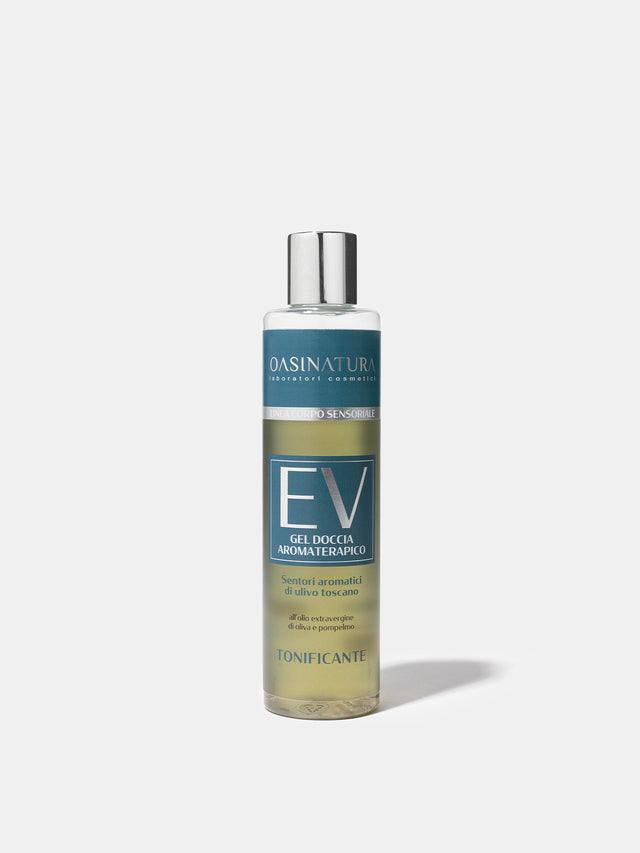GEL DOCCIA AROMATERAPICO TONIFICANTE CON SENTORI AROMATICI DI ULIVO TOSCANO