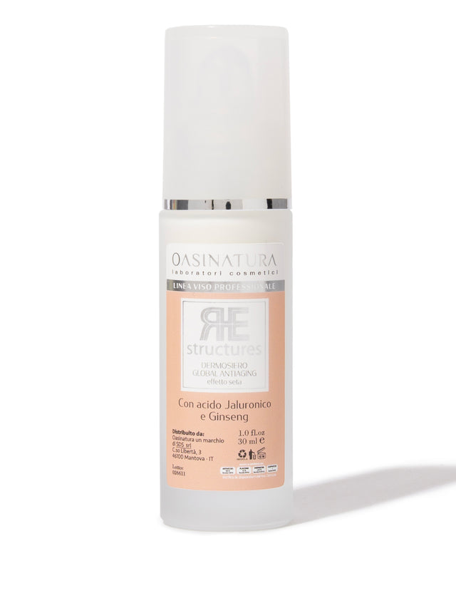 RE-STRUCTURES DERMOSIERO GLOBAL ANTIAGING EFFETTO SETA - SIERO IDROCREMA ANTIETÀ RISOLUTIVO - CON ACIDO JALURONICO E GINSENG