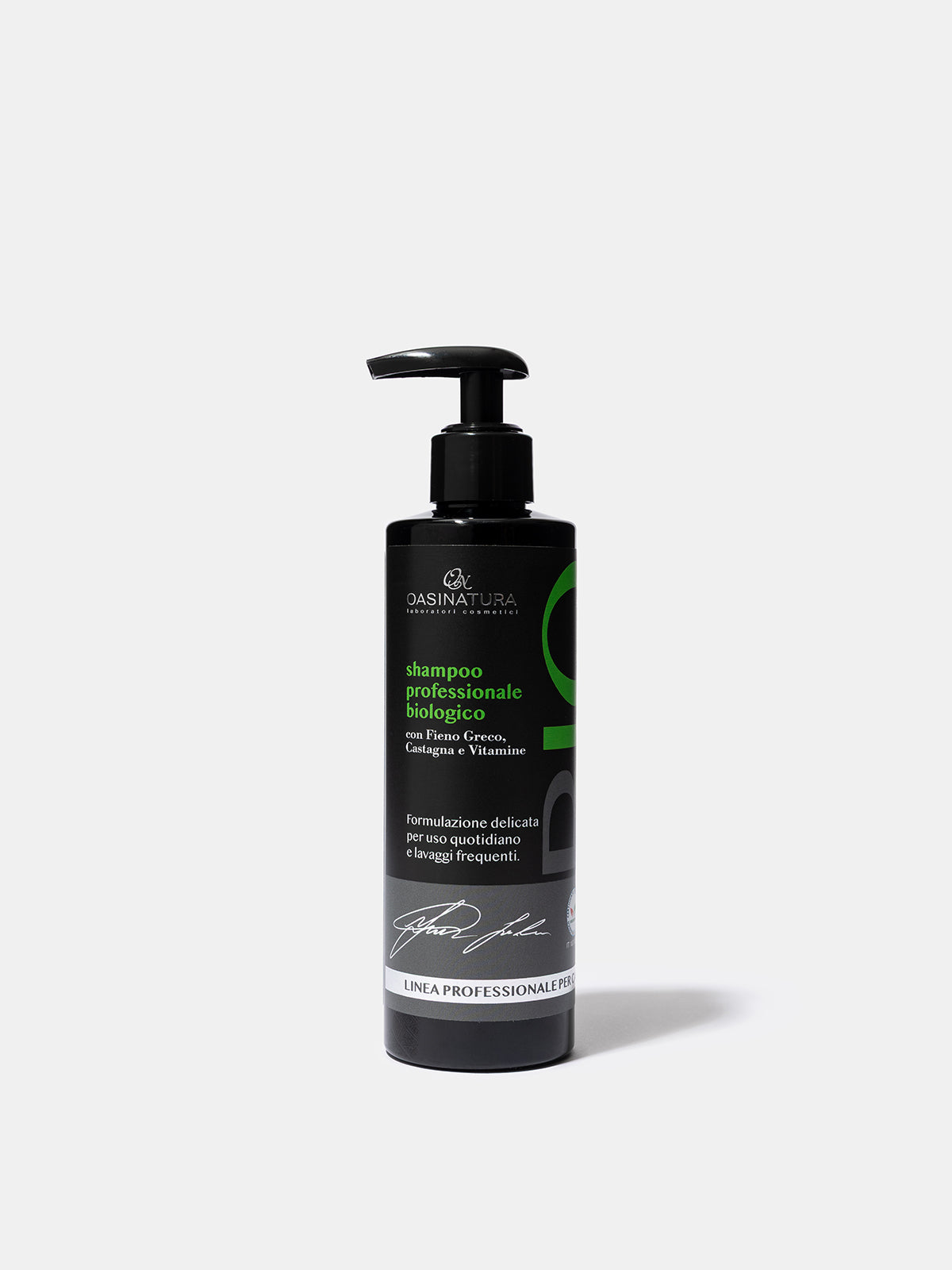 Shampoo professionale Biologico riparatore e rigenerante con Fieno greco