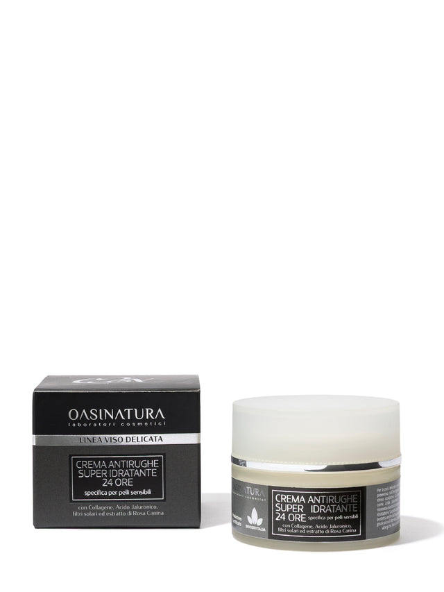 CREMA ANTIRUGHE SUPER IDRATANTE 24 ORE - SPECIFICA PER PELLI SENSIBILI