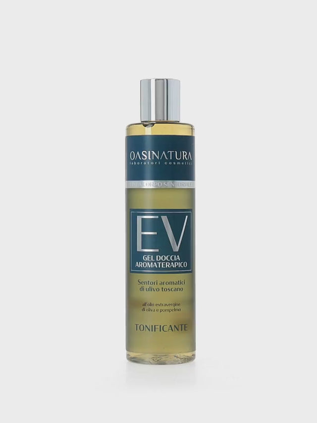 GEL DOCCIA AROMATERAPICO TONIFICANTE CON SENTORI AROMATICI DI ULIVO TOSCANO
