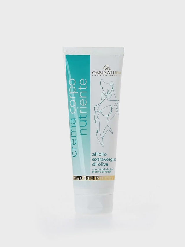 CREMA CORPO NUTRIENTE ALL'OLIO EXTRAVERGINE DI OLIVA CON MANDORLE DOLCI E BURRO DI KARITÈ