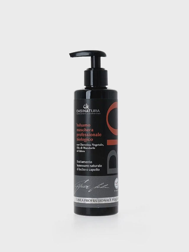 BALSAMO MASCHERA PROFESSIONALE BIOLOGICO CON CHERATINA VEGETALE, OLIO DI MANDORLE ED EDERA